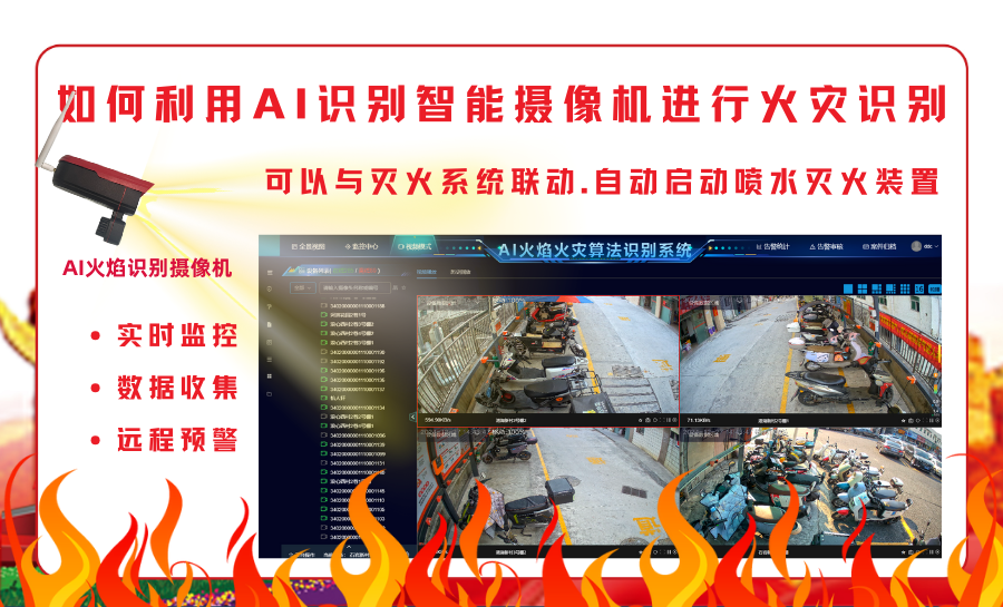 如何利用AI识别智能摄像机进行火灾识别