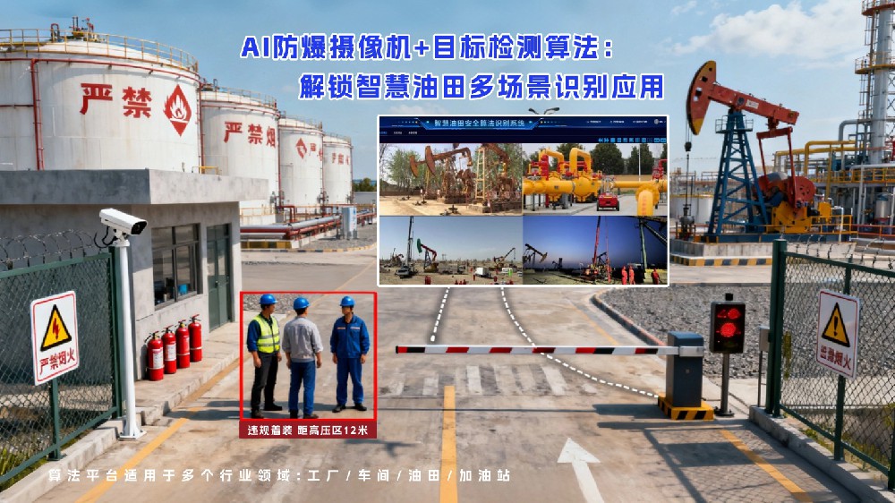 智慧油田采油设备：AI摄像机盯运行，防故障