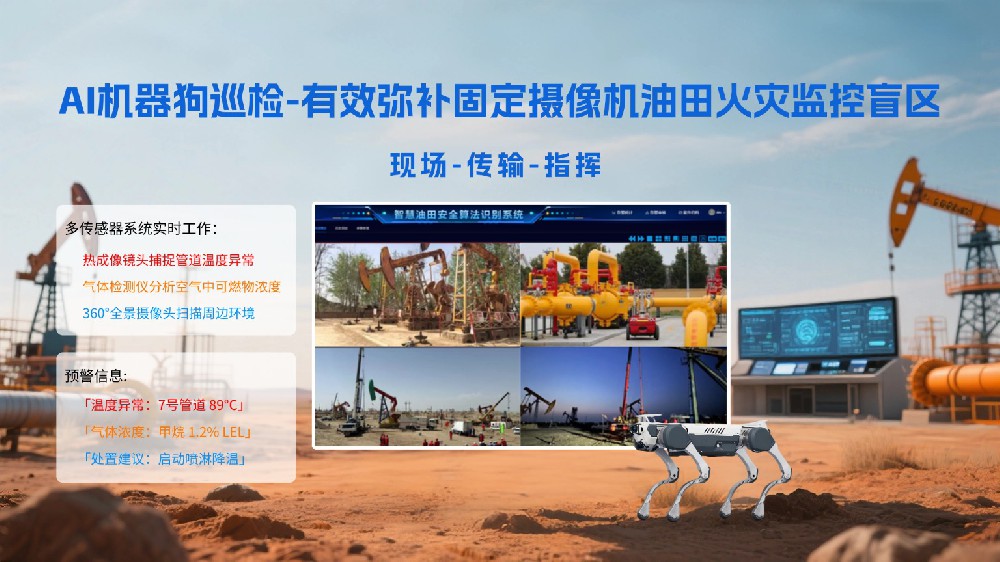 智慧油田火情预警：AI摄像机+烟雾火焰检测早识别
