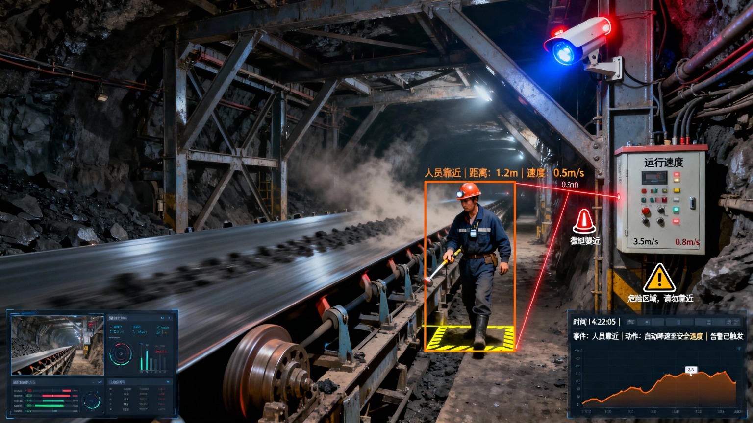 煤矿复杂场景下多类别目标AI检测系统