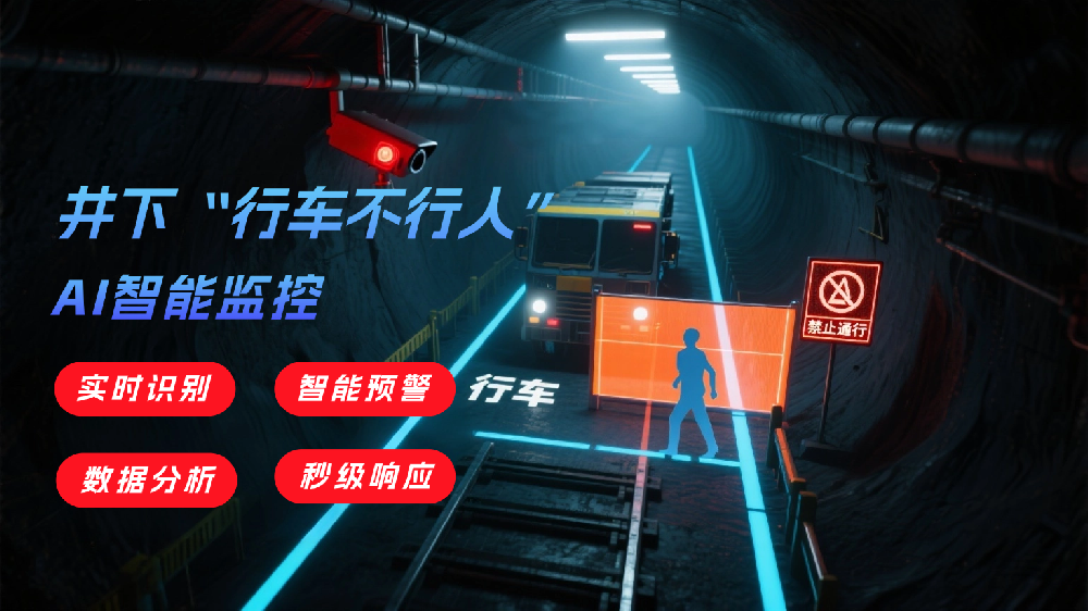煤矿行车不行人AI管控系统：杜绝人车混行隐患