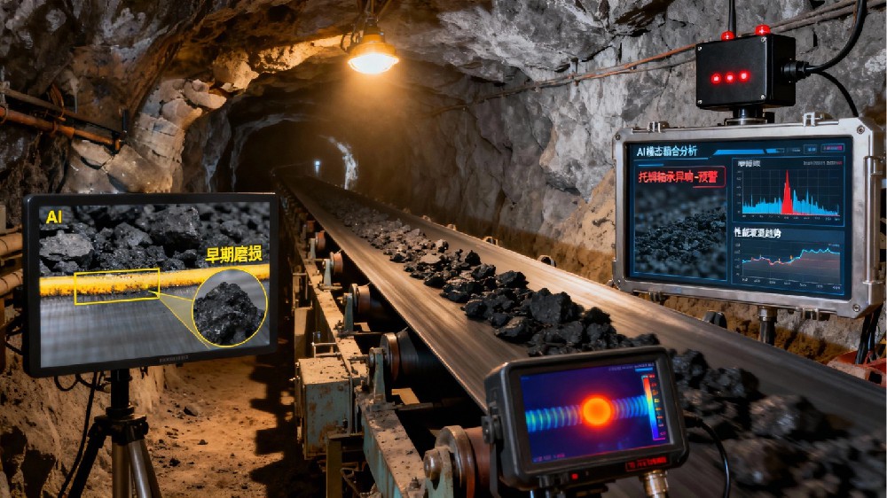 煤矿皮带运输机智能AI监测系统