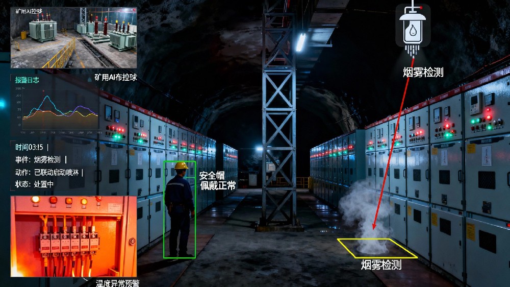 AI摄像机实现煤矿24小时智能巡检