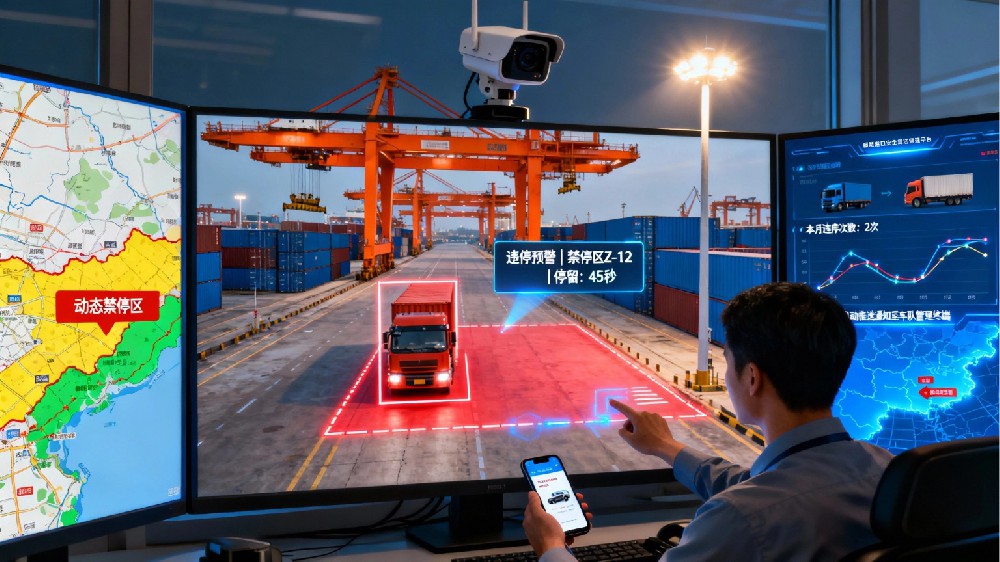 港口车辆管理：违停与排队识别AI解决方案