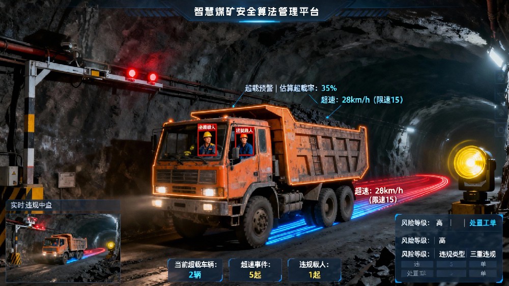 煤矿运输车辆超载AI智能识别系统