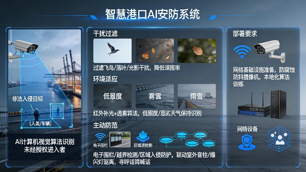 智慧港口AI防爆摄像机一体化解决方案