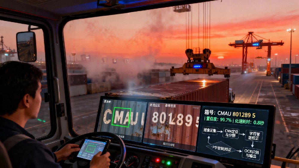 AI防爆摄像机的集装箱号自动识别系统