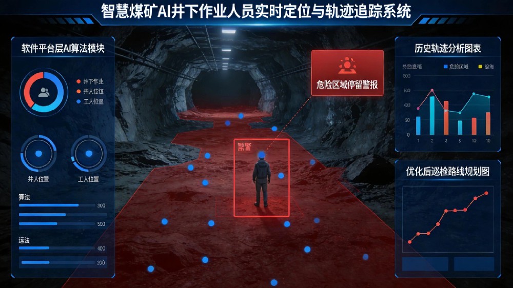 煤矿井下人员未授权进入危险区域AI预警系统