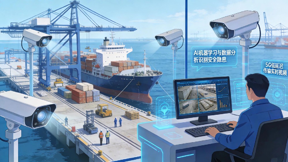 AI防爆摄像机实现智慧港口24小时自动检测