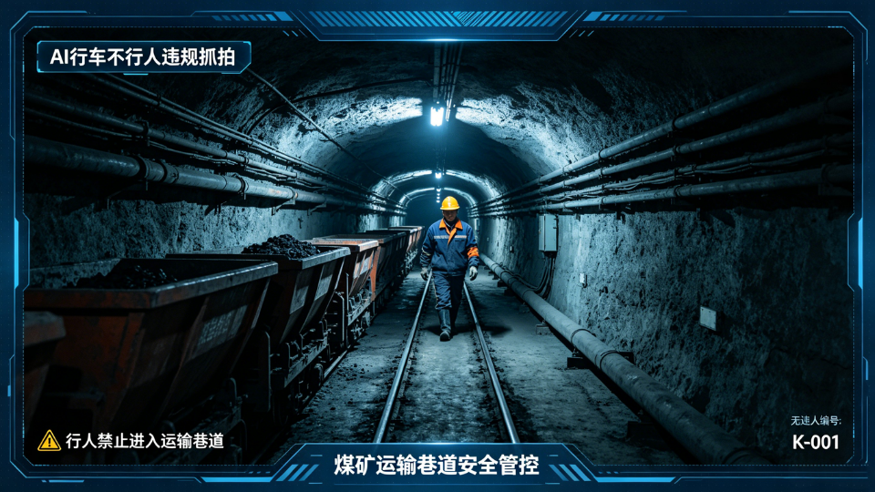 煤矿井下人车分离智能化，AI 摄像机拦截行车行人违规.png