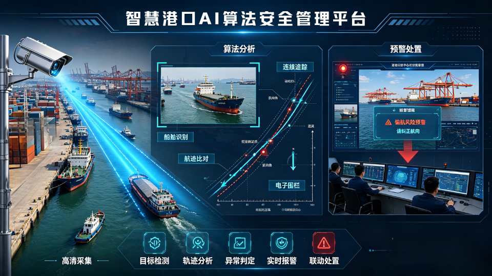 船舶AI偏航检测，智慧港口航道智能预警方案.png